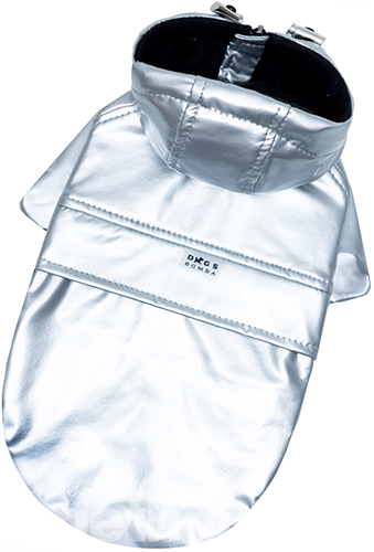 Dogs Bomba Дощовик "Вініл" для собак, срібний Dogs Bomba Дощовик "Вініл" для собак, срібний