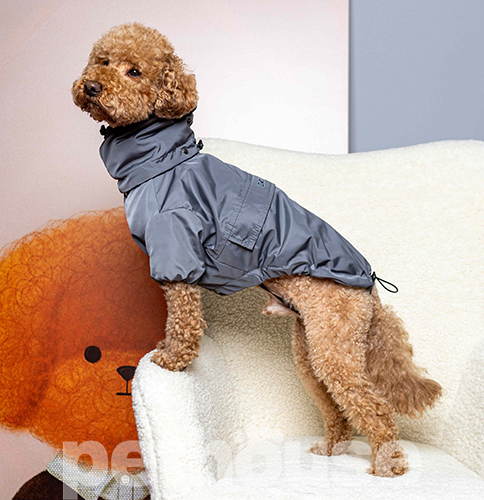 Dogs Bomba Дощовик-куртка для собак, графітовий Dogs Bomba Дощовик-куртка для собак, графітовий