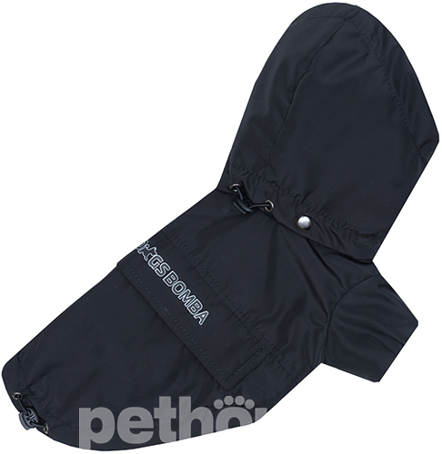 Dogs Bomba Дощовик-куртка для собак, чорний Dogs Bomba Дощовик-куртка для собак, чорний