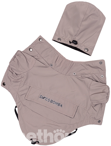 Dogs Bomba Дощовик-куртка для собак, бежевий Dogs Bomba Дощовик-куртка для собак, бежевий