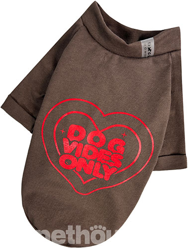 Dogs Bomba Футболка "Dog Vibes" для собак, шоколадная