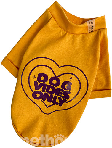 Dogs Bomba Футболка "Dog Vibes" для собак, жовта Dogs Bomba Футболка "Dog Vibes" для собак, жовта