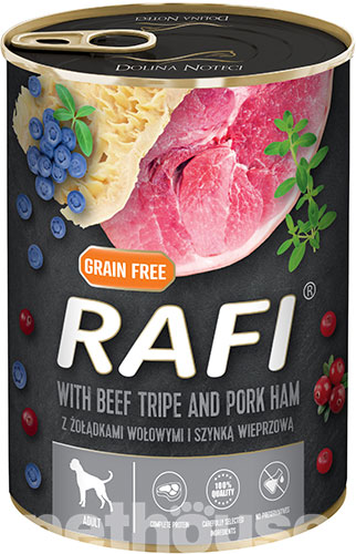 Dolina Noteci Rafi Cans Adult with Beef tripe and Pork ham