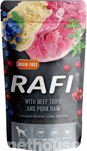 Dolina Noteci Rafi Pouch Adult with Beef tripe and Pork ham