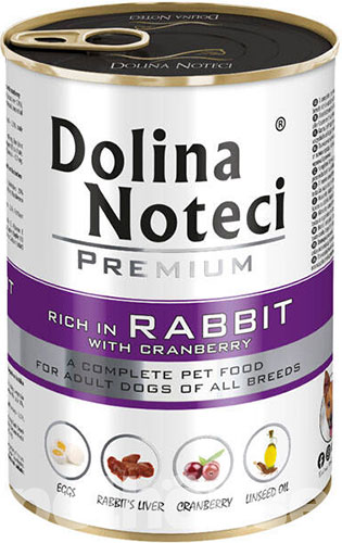 Dolina Noteci Premium Cans Adult rich in Rabbit and Cranberries