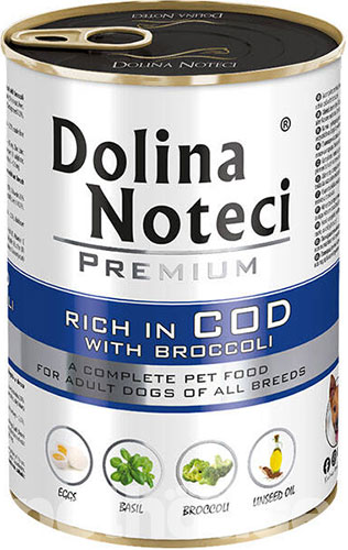 Dolina Noteci Premium Cans Adult rich in Cod and Broccoli