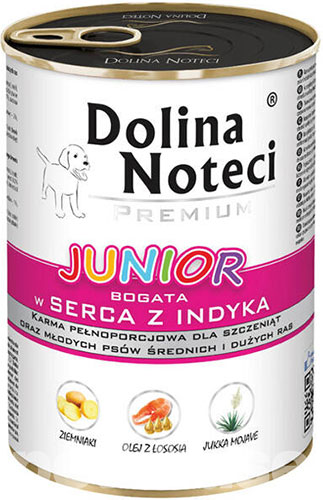 Dolina Noteci Premium Cans Junior rich in Turkey hearts