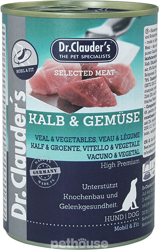 Dr. Clauder's Selected Meat Телятина и овощи для собак