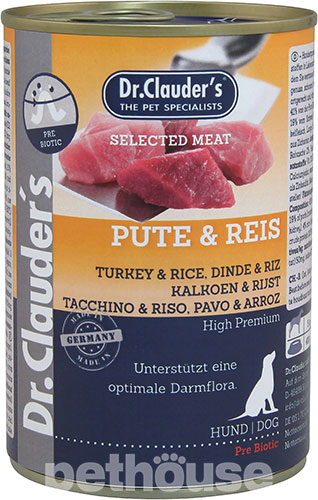 Dr. Clauder’s Selected Meat Індичка та рис для собак