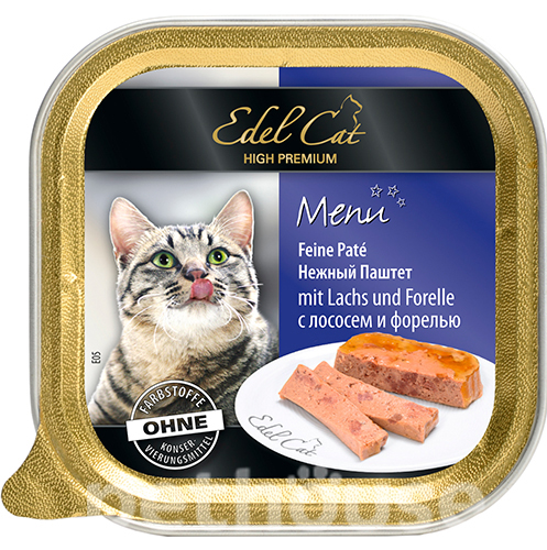 Edel Cat Паштет із лососем і фореллю для котів