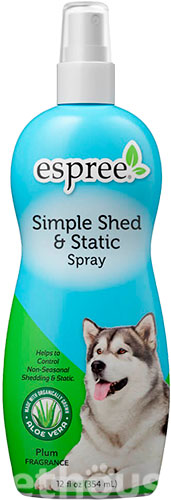 Espree Simple Shed & Static Spray Спрей-антистатик від випадання шерсті у собак