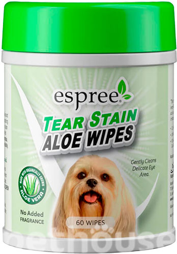 Espree Tear Stain Wipes Серветки для видалення слізних плям у собак