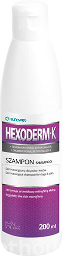 Hexoderm-K Шампунь з хлоргексидином і кетоконазолом для собак і котів