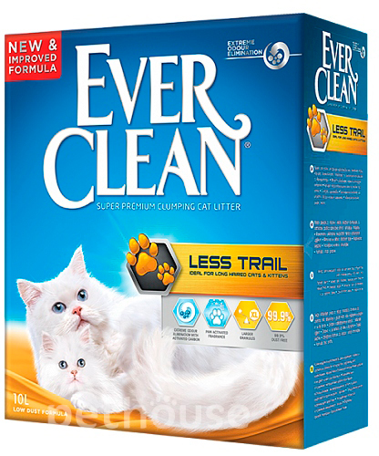 Ever Clean Less Trail Комкующийся наполнитель для длинношерстных кошек