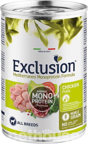 Exclusion Noble Grain Dog Adult Chicken Cans