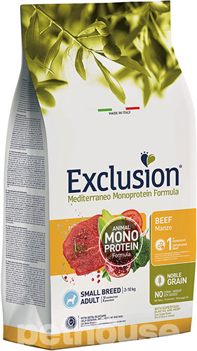 Exclusion Noble Grain Dog Adult Beef Small Breed