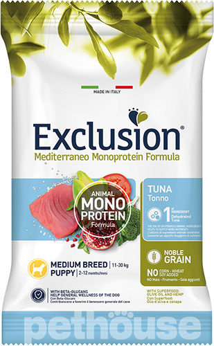 Exclusion Noble Grain Puppy Tuna Medium Breed