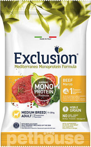 Exclusion Noble Grain Dog Adult Beef Medium Breed