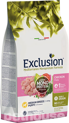 Exclusion Noble Grain Puppy Chicken Medium Breed