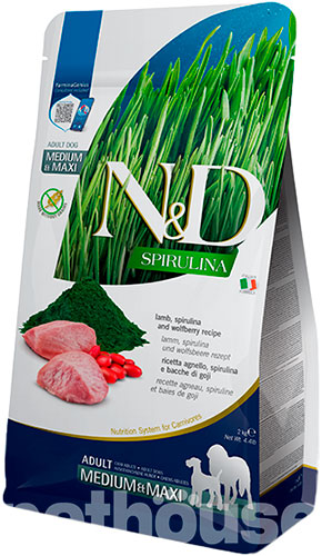 Farmina N&D Spirulina Dog Adult Medium & Maxi Lamb & Wolfberry