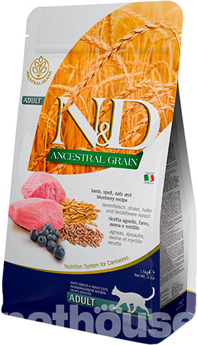 Farmina N&D Ancestral Grain Cat Adult Lamb & Blueberry