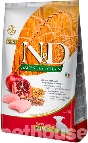 Farmina N&D Ancestral Grain Puppy Mini Chicken & Pomegranate