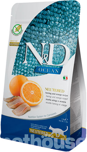 Farmina N&D Ocean Cat Adult Neutered (Sterilised) Herring & Orange
