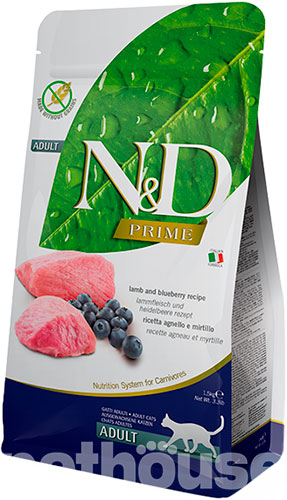 Farmina N&D Prime Grain Free Cat Adult Lamb & Blueberry