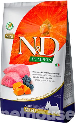 Farmina N&D Pumpkin Grain Free Dog Adult Mini Lamb & Blueberry