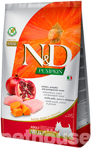 Farmina N&D Pumpkin Grain Free Dog Adult Mini Chicken & Pomegranate