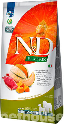 Farmina N&D Pumpkin Grain Free Dog Adult Medium & Maxi Duck & Cantaloupe