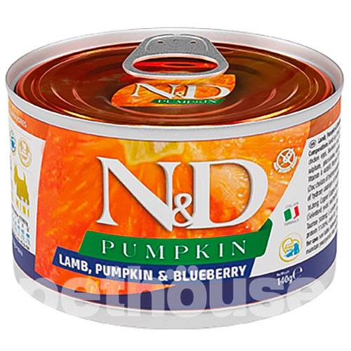 Farmina N&D Pumpkin Grain Free Dog Adult Mini Lamb, Pumpkin & Blueberry Cans