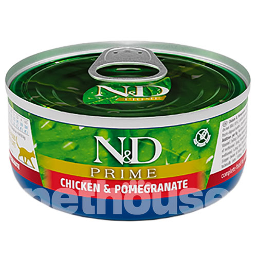 Farmina N&D Prime Grain Free Cat Adult Chicken & Pomegranate Cans