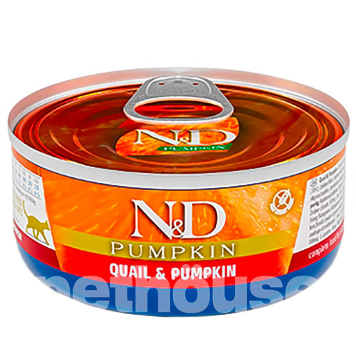 Farmina N&D Pumpkin Grain Free Cat Adult Quail & Pumpkin Cans