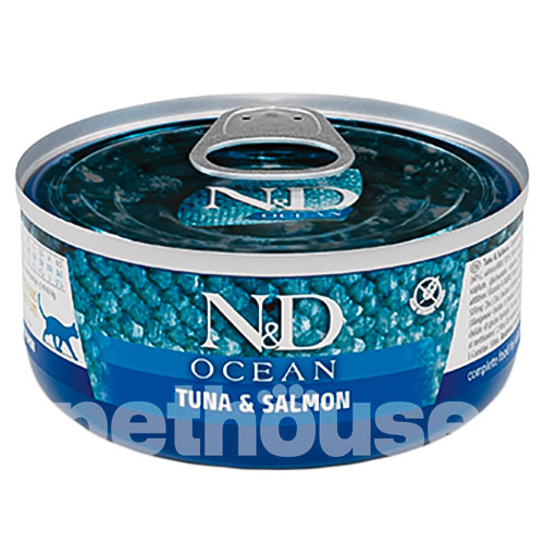 Farmina N&D Ocean Grain Free Cat Adult Tuna & Salmon Cans