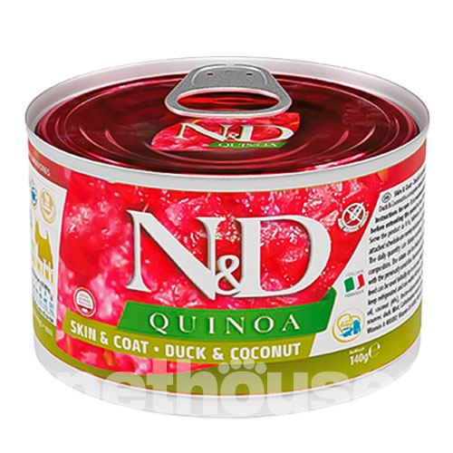 Farmina N&D Quinoa Dog Adult Mini Skin & Coat Duck & Coconut Cans