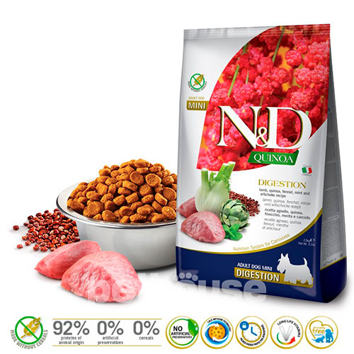 Farmina N&D Quinoa Dog Adult Mini Digestion Lamb & Fennel