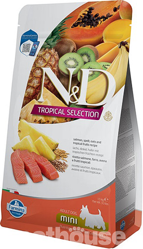 Farmina N&D Tropical Selection Dog Adult Mini Salmon, Spelt, Oats & Tropical fruits