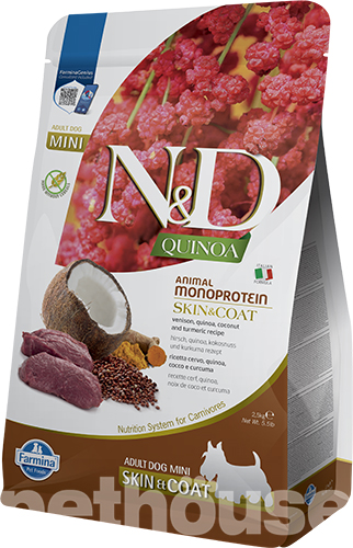 Farmina N&D Quinoa Dog Adult Mini Skin & Coat Venison & Coconut