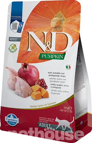 Farmina N&D Pumpkin Grain Free Cat Adult Quail & Pomegranate Farmina N&D Pumpkin Grain Free Cat Adult Quail & Pomegranate