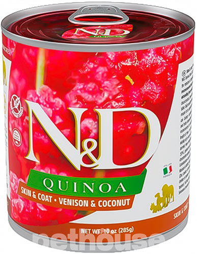 Farmina N&D Quinoa Dog Adult Skin & Coat Venison & Coconut Cans