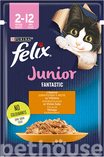 Felix Fantastic с курицей в желе для котят