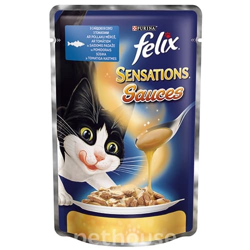 Felix Sensations з сайдою і томатами в соусі