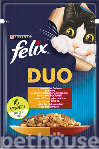Felix Fantastic Duo с индейкой и печенью