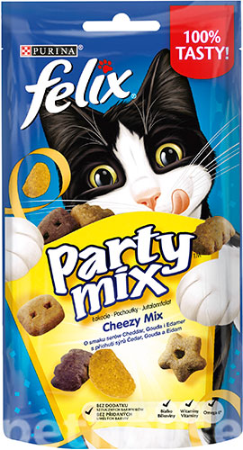 Felix Party Mix Cheezy Сирний мікс ласощів для котів