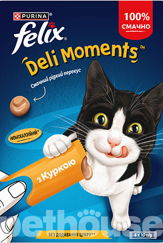 Felix Deli Moments Chicken Кремовое лакомство с курицей для кошек