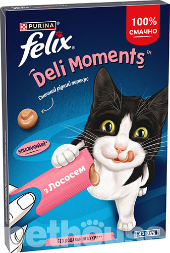 Felix Deli Moments Salmon Кремовое лакомство с лососем для кошек