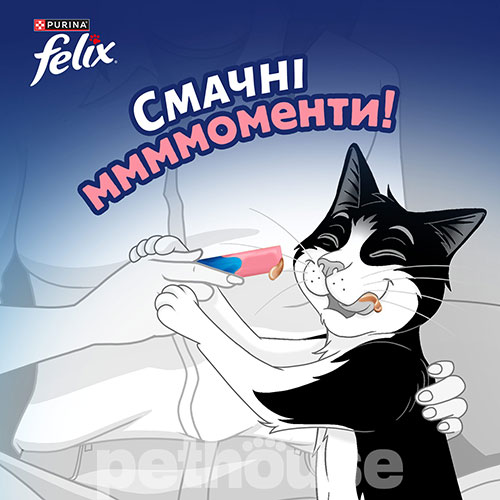 Felix Deli Moments Salmon Кремовое лакомство с лососем для кошек