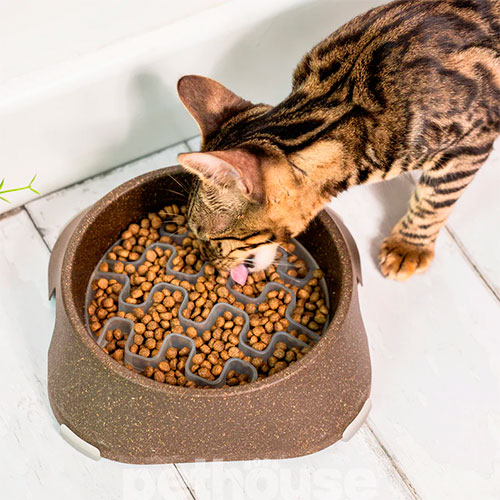 Fiboo Slow Feeder Bowl Вкладыш в миску для медленного кормления собак и кошек, фото 5