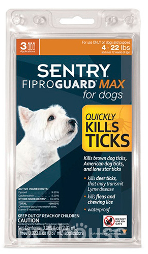 FiproGuard Max для собак вагою від 2 до 10 кг